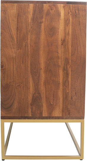 Sideboard Orion aus Massivholz Braun 83.8x40.6x75cm