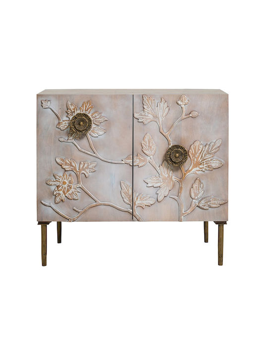 Sideboard Siena From Solid Wood Brown 83.8x40.6x76.2cm