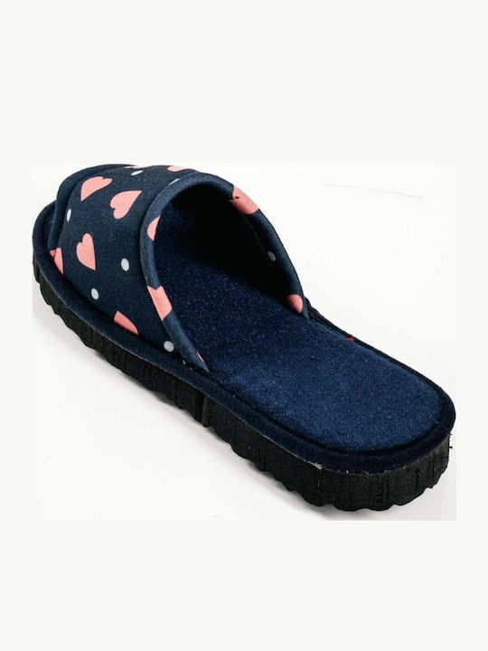 Terry Winter Women's Blue Slippers