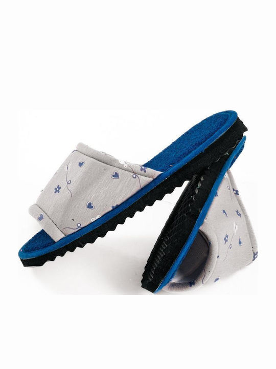 Terry Damen Hausschuhe Grau