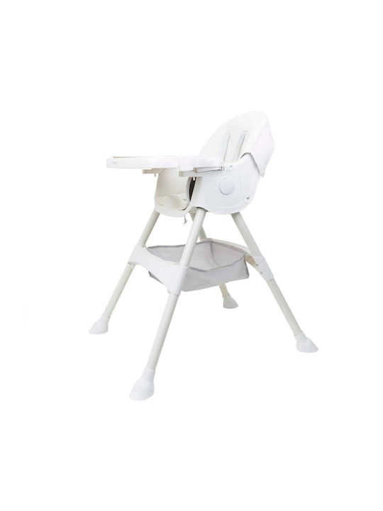 Klappbarer Baby Hochstuhl Farbe Weiß