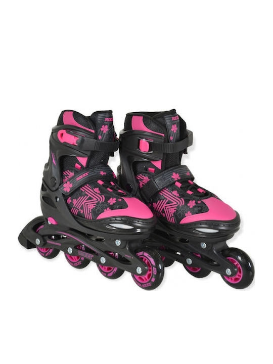 Αθλοπαιδιά Inline Αυξομειούμενα Rollers Μαύρα Παιδικά