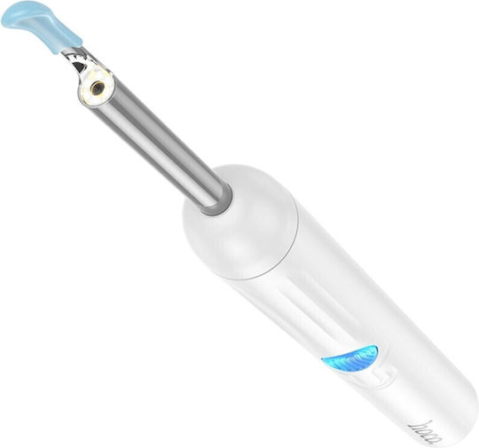 Hoco Hp65 Smart Ear Cleaning Device Hd Camera & Wifi – Otoscope Ear Cleaner Led & Earvision App White