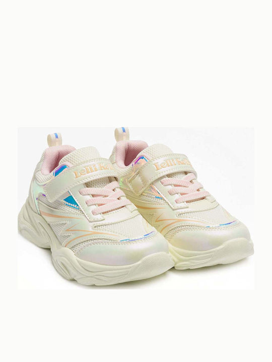 Cinzia Kids Sneakers with Hoop & Loop Closure Pink