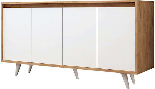Μπουφές Shans Ξύλινος καφέ/λευκό 140x40x86cm Μπουφές Shans Ξύλινος καφέ/λευκό 140x40x86cm