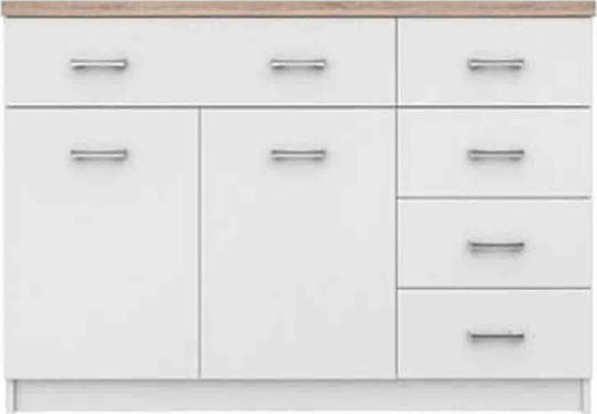 Μπουφές Gaby Ξύλινος με Συρτάρια 120x33x85cm