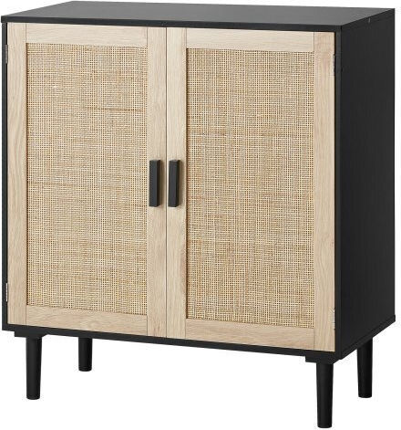 Μπουφές Ξύλινος Μαύρος 80x37.5x88cm Μπουφές Ξύλινος Μαύρος 80x37.5x88cm