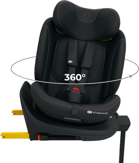 Kinderkraft I-360 2 Plus Car Seat i-Size with Isofix Black