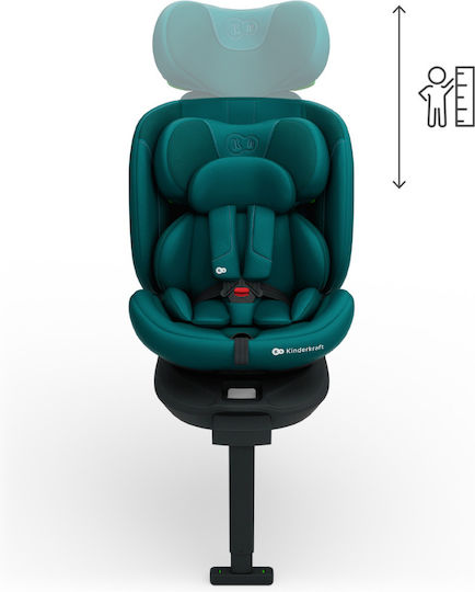 Kinderkraft I-360 2 Plus Столче за Кола i-Размер с ISOfix Зелен
