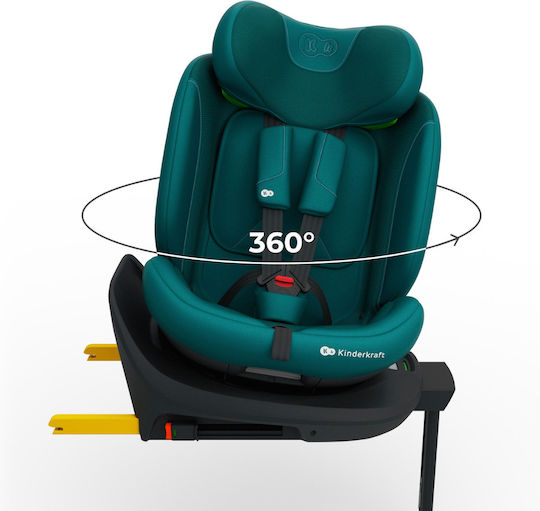 Kinderkraft I-360 2 Plus Столче за Кола i-Размер с ISOfix Зелен