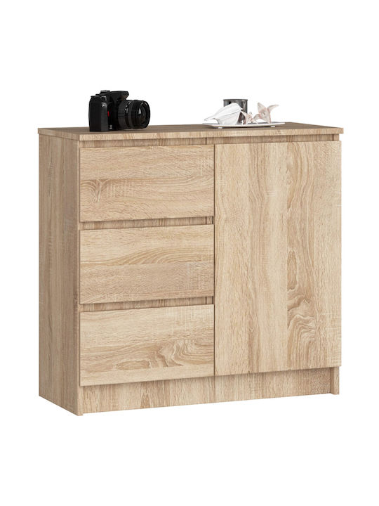 Bufet Jerry cu Sertare Stejar Sonoma 80x35x77cm