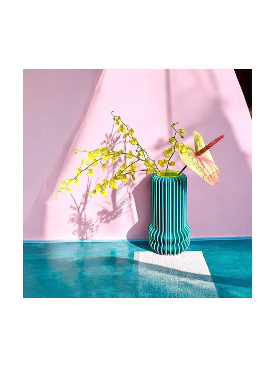 Whimsy 100% Decorative 3D Vase Silk Blue Pink Stories