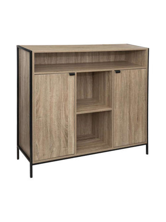Wooden Sideboard Beige 114x37x110cm