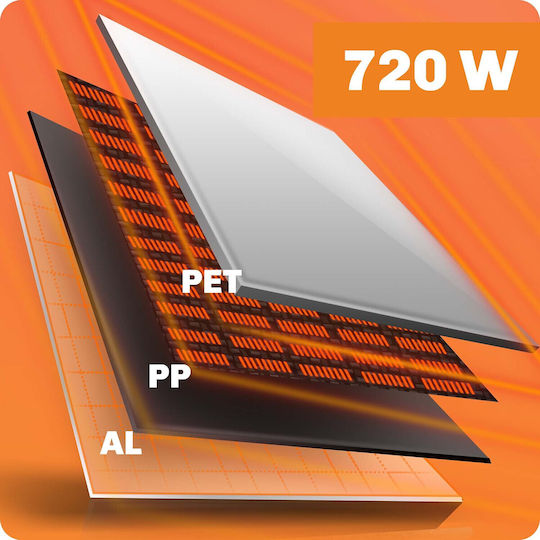 Berdsen Панел Инфрачервено Отопление Подов 720W Бял 120x60cm