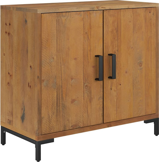 Sideboard made of Solid Wood & Metal Coffee 75x35x70cm