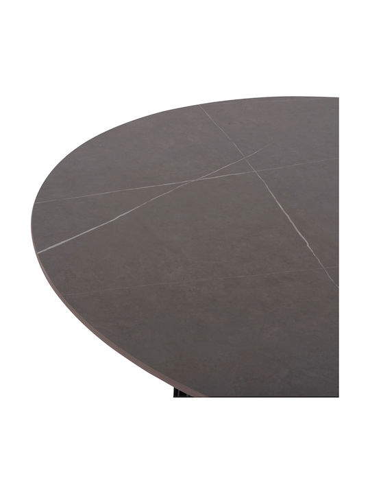 Symetron Rundtisch mit Steinoberfläche Anthrazit 140x140cm