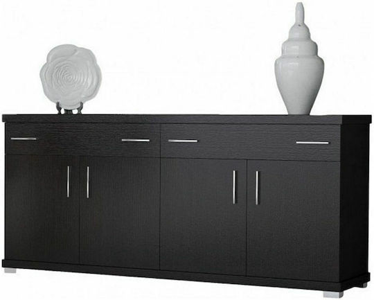 Sideboard Phaidon Wooden with Drawers Wenge 180x50x80cm