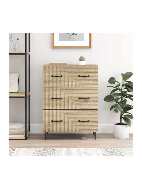 Wooden Brown Bedroom Chest of Drawers 66x34.5x89.5 cm