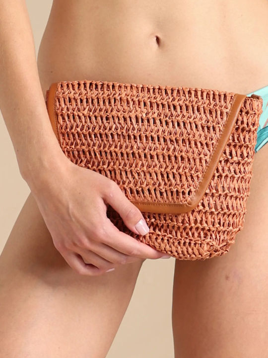 Noidinotte Geantă De Plajă Din Material Textil Portocalie