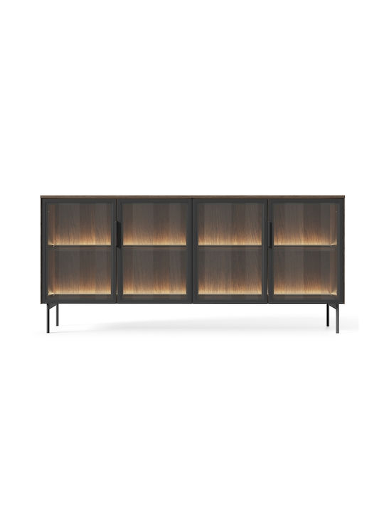 Μπουφές Lumi Walnut 181x39x82cm