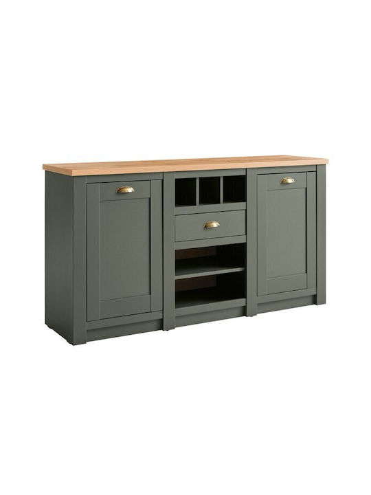 Μπουφές Lewiston P101 mit Schubladen Green 145x41x83cm