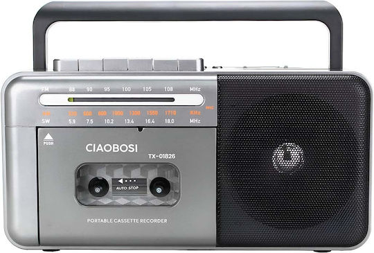 Avizar TX-01826 Retro Radio Portabil Electric cu Bluetooth Gri