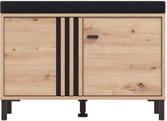 Hallway Furniture - Laval Kom Artisan Oak Black Color 80x40x52cm