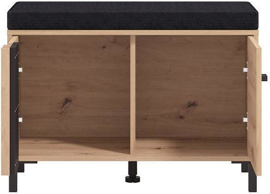 Hallway Furniture - Laval Kom Artisan Oak Black Color 80x40x52cm