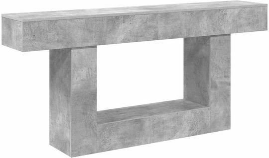 vidaXL Konsolentisch mit Spiegel 160 x 30 x 74 cm Grau