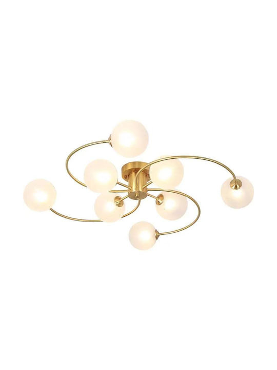 Luminastar Plafonieră de Tavan Albă cu Soclu E27