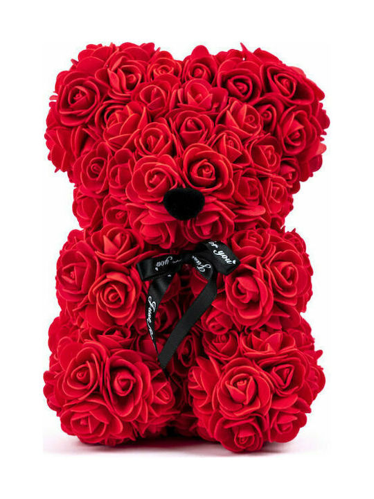 Aleiferopoulos Flowers Мече от изкуствени рози 25см в кутията Aleiferopoulos Flowers Мече от изкуствени рози 25см в кутията