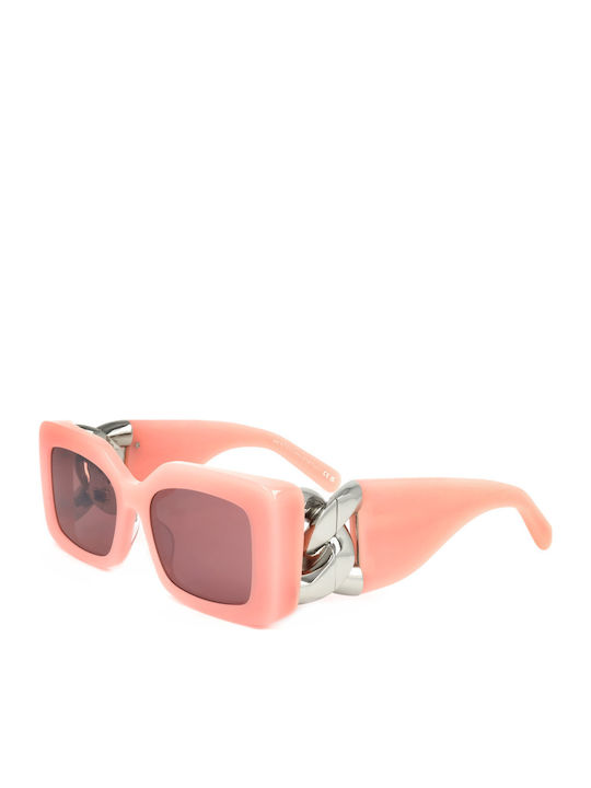 Stella McCartney Damenteil Sonnenbrille mit Rosa Rahmen und Rosa Gläsern SC40046I 72U Stella McCartney Damenteil Sonnenbrille mit Rosa Rahmen und Rosa Gläsern SC40046I 72U