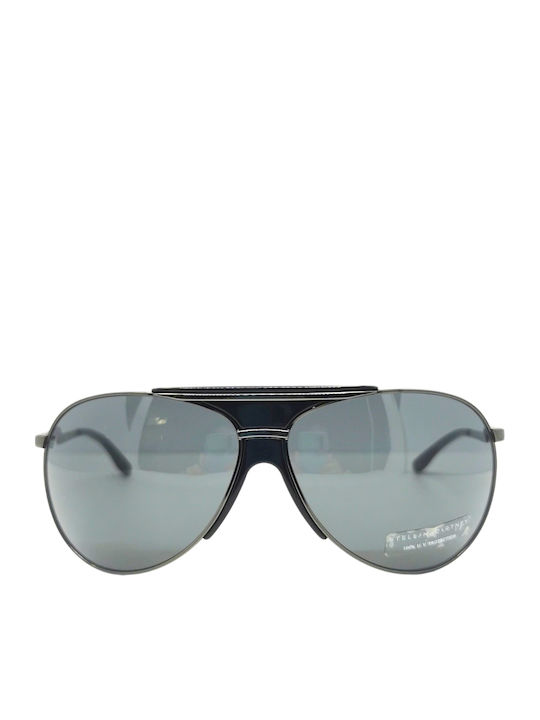 Stella McCartney Unisex Sonnenbrillen mit Grauem Metallrahmen und Grauen Gläsern 3002-100687-6412 Stella McCartney Unisex Sonnenbrillen mit Grauem Metallrahmen und Grauen Gläsern 3002-100687-6412
