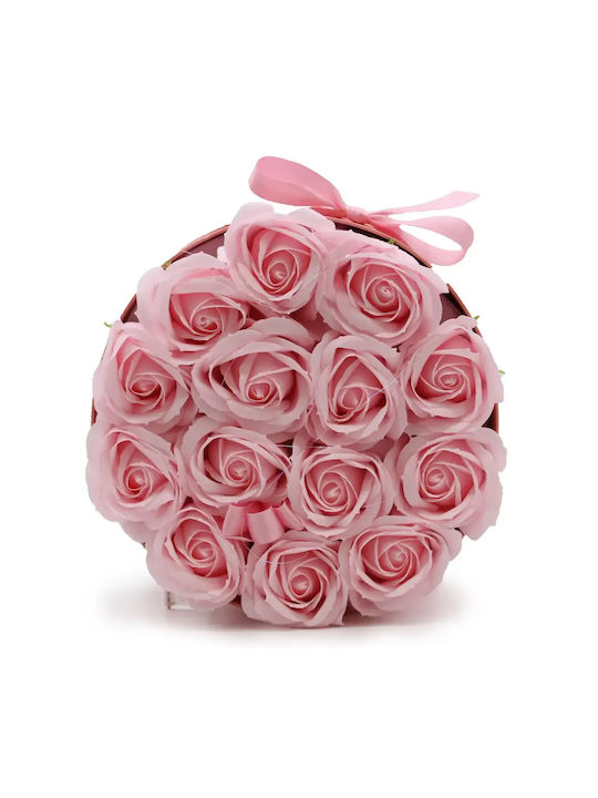 Pink Rose Soap Round Bouquet