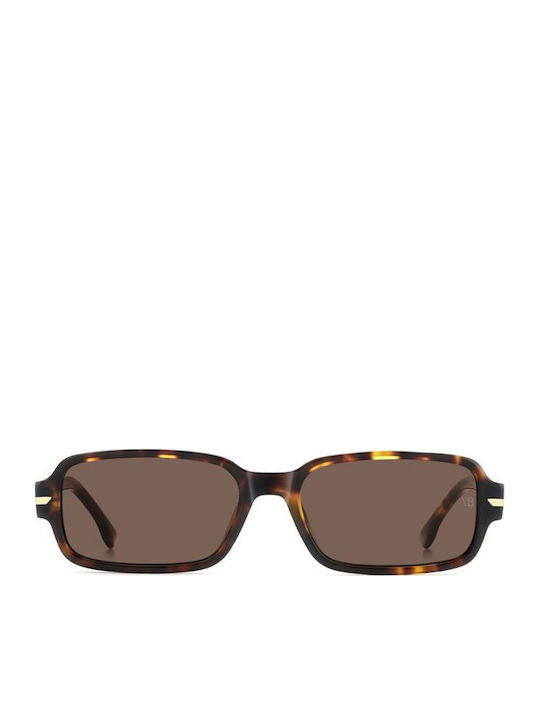 Victoria Beckham Unisex Sonnenbrillen mit Braun Horn umrandetem Rahmen und Braunen Gläsern