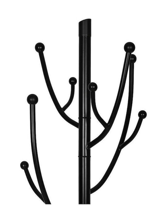 Fylliana 594 Καλόγερος Μεταλλικός Ασημί 35x35x175cm