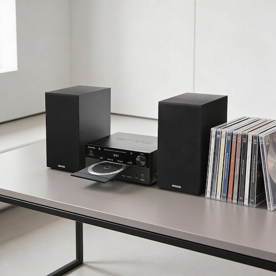 Aiwa Аудиосистема 2.0 MSBTU 500 50W с CD Цифрови Медии Плейър Черен