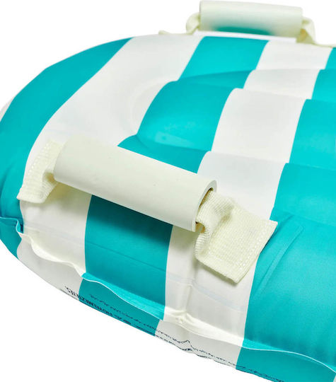 Sunnylife Kids Surf Mat Poppy Peach Green Stripe Multi 9339296072912
