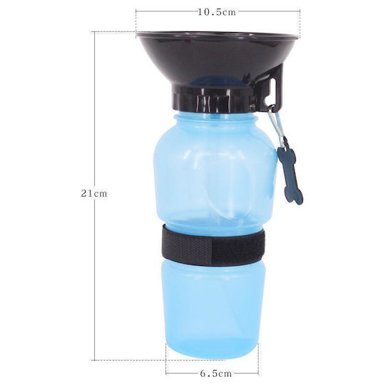 Animal Μπολ Φαγητού & Νερού για Σκύλο 500ml σε Μπλε Χρώμα