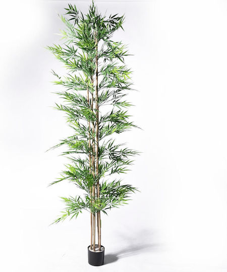 Supergreens Uv Künstlicher Bambusbaum lucky Grün 250 cm