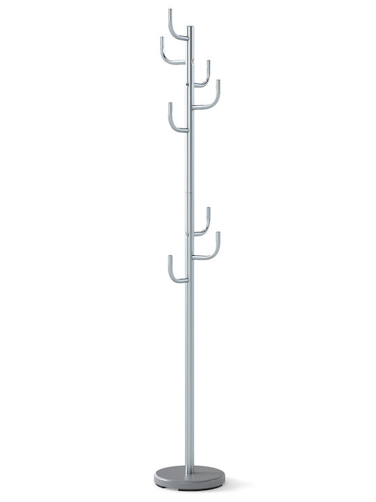 Costway Metallic Coat Rack Silver 175cm