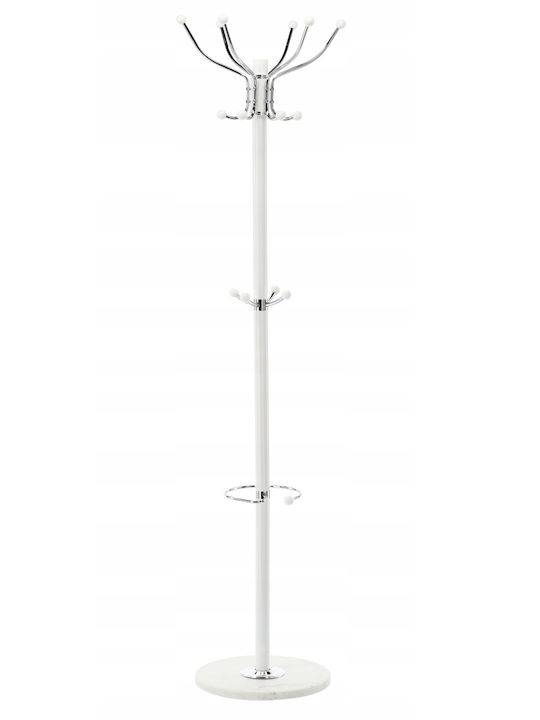 Καλόγερος Μεταλλικός Λευκός 178cm