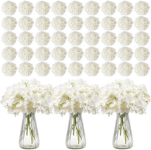 Vevor Decorative Artificial Hydrangea Flowers 305 White Pieces Rzxqbs305pcsv5x1b001v0