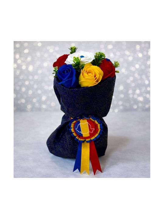 Tricolor Bouquet Soap Roses Romanian Insignia – Symbolic Elegant Gift Tricolor Bouquet Soap Roses Romanian Insignia – Symbolic Elegant Gift