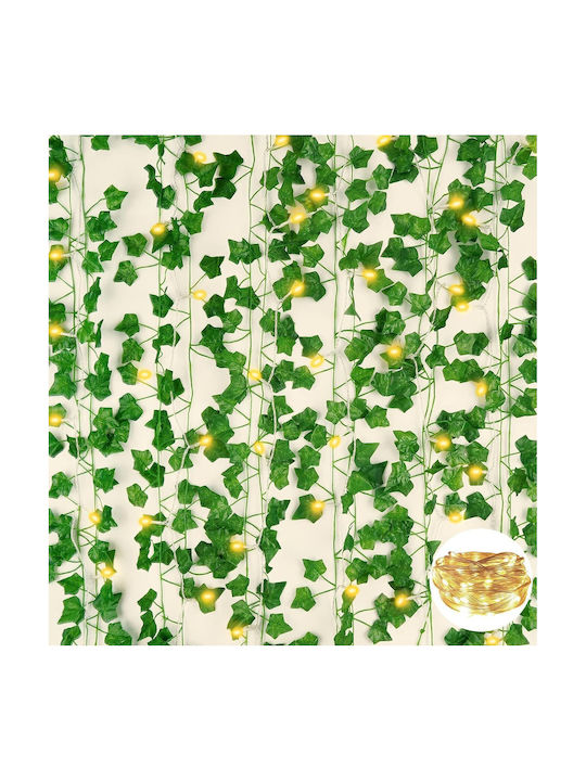 Artificial Ivy Decoration Led 2.10 M Piece X 12 Total Length 25 M Plastic Green Artificial Ivy Decoration Led 2.10 M Piece X 12 Total Length 25 M Plastic Green