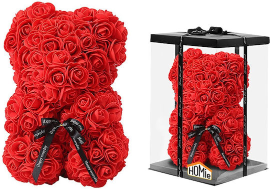 Teddy Bear Red Roses Box