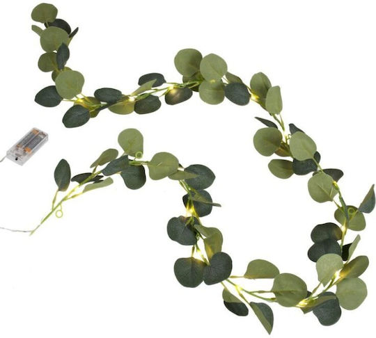 Garland Artificial Eucalyptus Lights