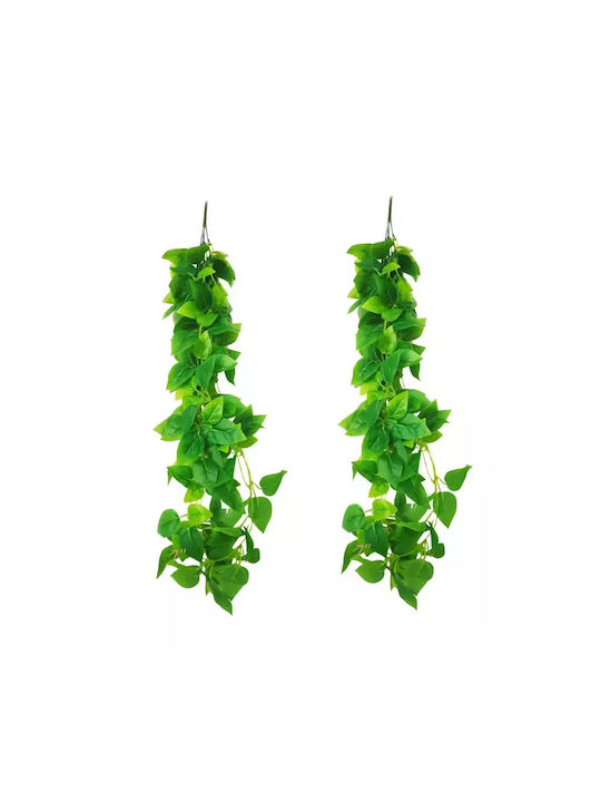 Set 2 Decorative Hanging Ivy Plants Jup *4975324 16040-8 Wall-mounted Plastic 90 Cm Green Set 2 Decorative Hanging Ivy Plants Jup *4975324 16040-8 Wall-mounted Plastic 90 Cm Green