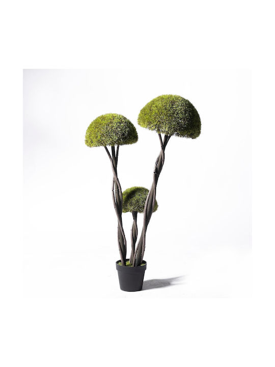 Supergreens Uv Τεχνητό Δέντρο Μπονσάι Moss ''mushroom'' Τριπλό Πράσινο 120 Εκ