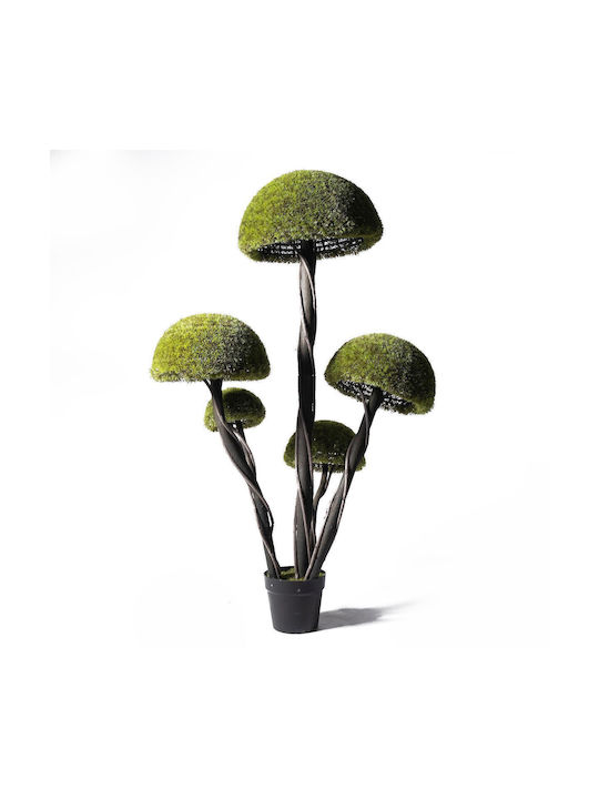 Supergreens Uv Τεχνητό Δέντρο Μπονσάι Moss ''mushroom'' Πενταπλό Πράσινο 180 Εκ